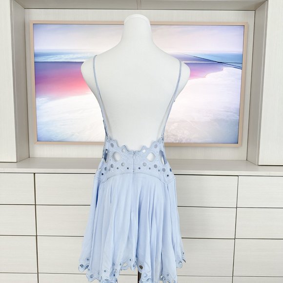 New MAGALI PASCAL Cleo Hydrangea Cut Out Silk Dress XS - Picture 7 of 9